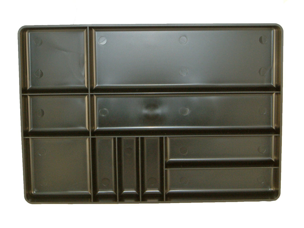  [AUSTRALIA] - Protoco 6010 Tool Box Organization Plastic Tray with 10 Compartment, 16-Inch x 11-Inch x 1.5-Inch, Black