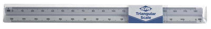  [AUSTRALIA] - Alvin, 740PM Series, Engineer High Impact Plastic Metric, Triangle Scale - 11 Inches
