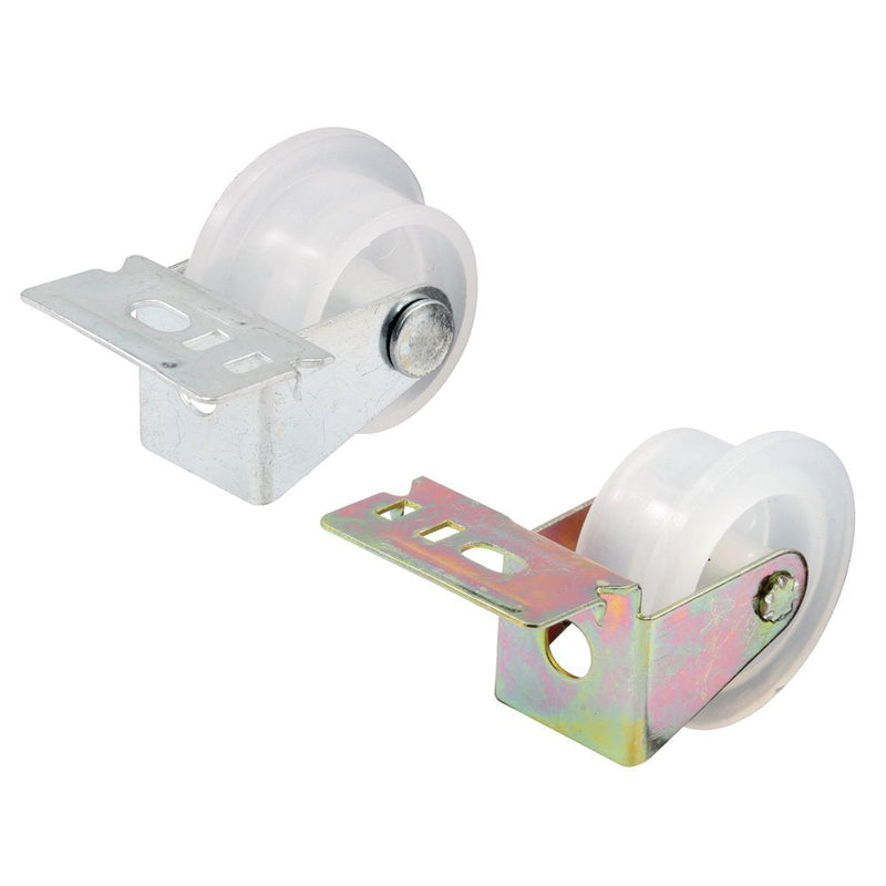  [AUSTRALIA] - Prime-Line R 7147 Drawer Guide Roller Assembly, 1 in. Outside Diameter, Plastic Wheel on Steel Bracket (1 Set)