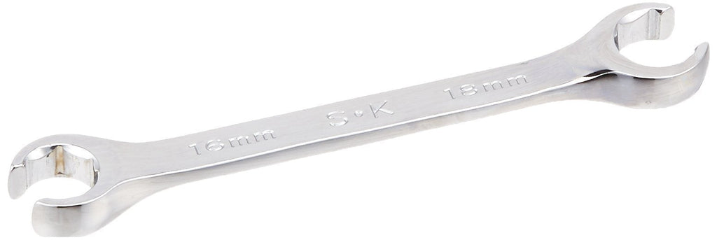 SK Hand Tool 8818 Regular Flare Nut Wrench, 16 x 18mm, Full Polished Finish - LeoForward Australia