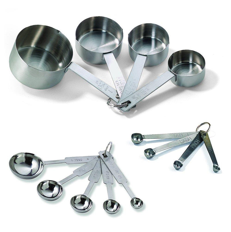 TableCraft Bakers Dozen Measuring Set Includes Measuring Spoons, Measuring Cups and Spice Spoons - LeoForward Australia