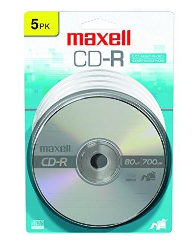  [AUSTRALIA] - Maxell 648220 Premium Quality Recording Surface for Noise-Free Playback Write Speed 48x 700Mb Cd-Recordable 5 Disc Pack 5-pack CD Disc