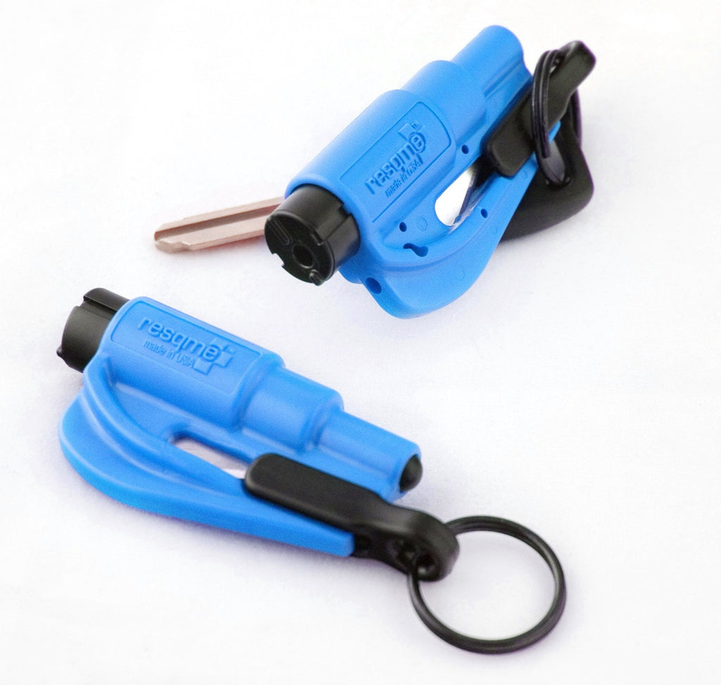  [AUSTRALIA] - resqme The Original Keychain Car Escape Tool, Made in USA (Blue) - Pack of 2