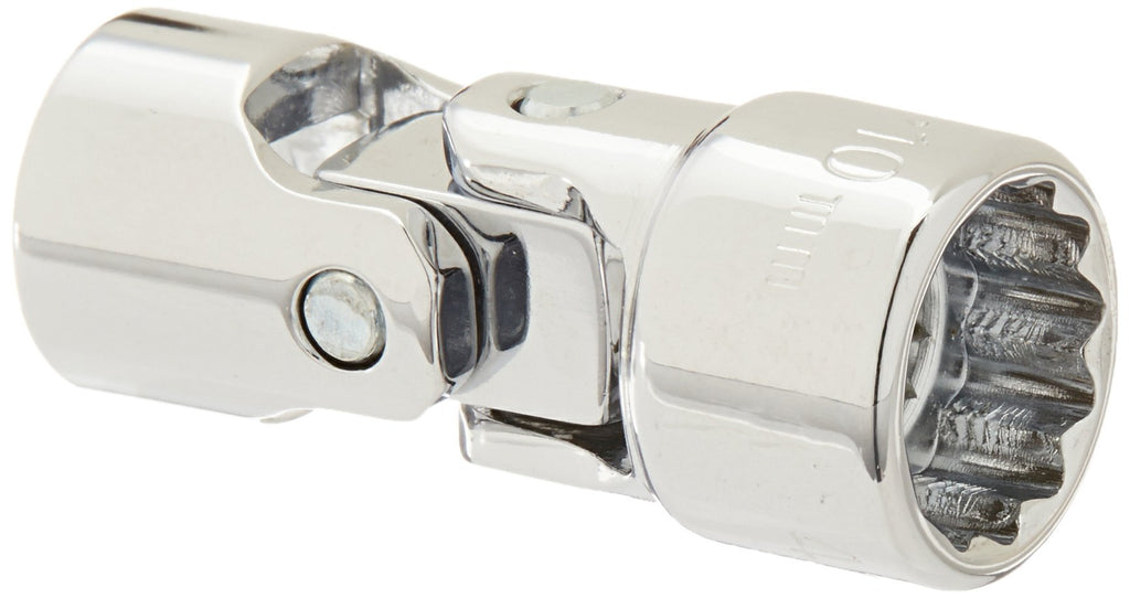 SK Hand Tool 43410 12 Point 1/4-Inch Drive Flex Socket, 10mm, Chrome - LeoForward Australia