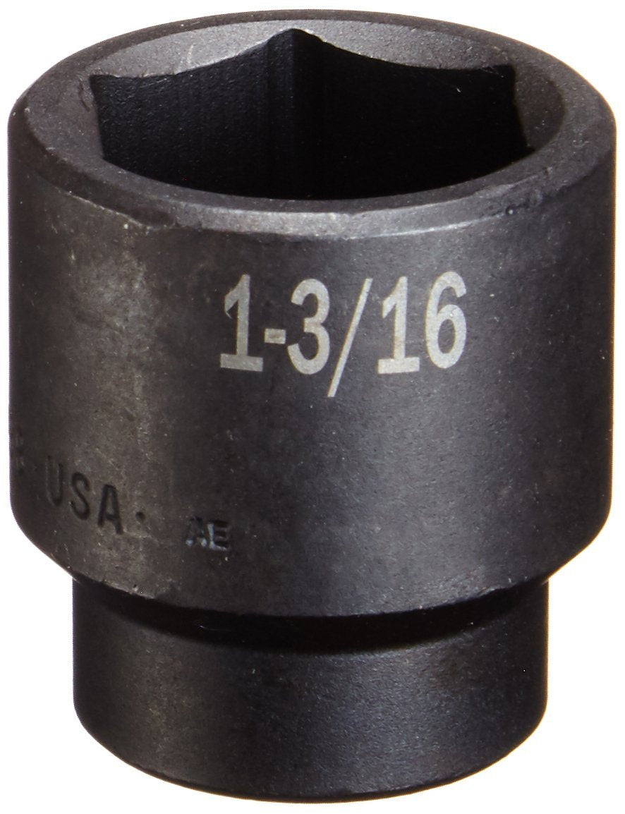 SK Hand Tool 34038 1/2-Inch Drive Standard Impact Socket, 1-3/16-Inch - LeoForward Australia