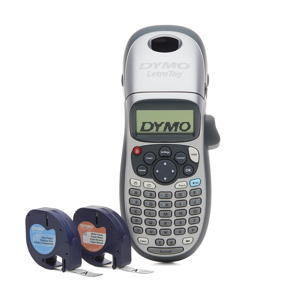  [AUSTRALIA] - DYMO LetraTag LT-100H Handheld Label Maker for Office or Home (21455) Machine + 2 Tapes