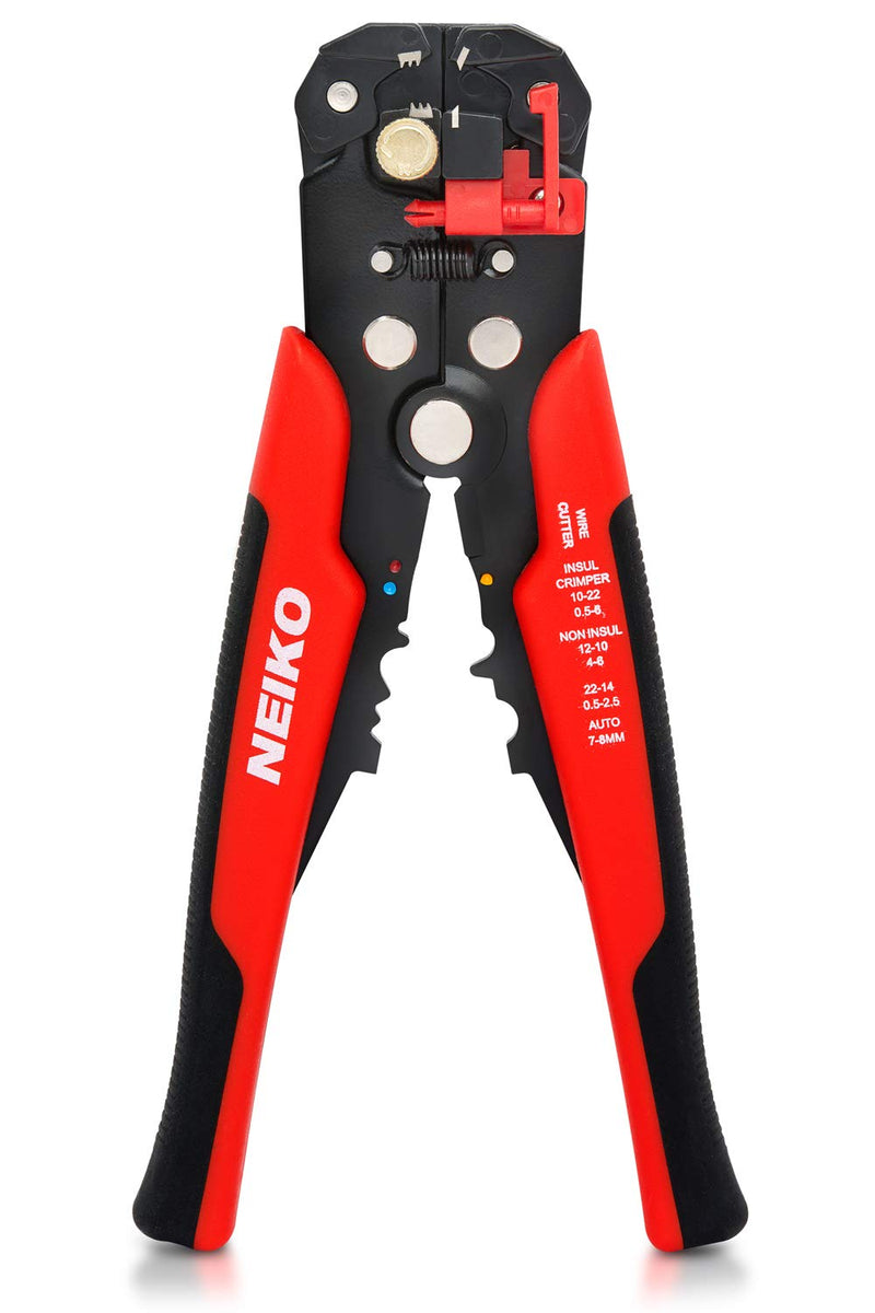  [AUSTRALIA] - NEIKO 01924A 3-in-1 Automatic Wire Stripper, Cutter, and Crimping Tool, Auto Self-Adjusting Pliers that Cut up to 24 AWG