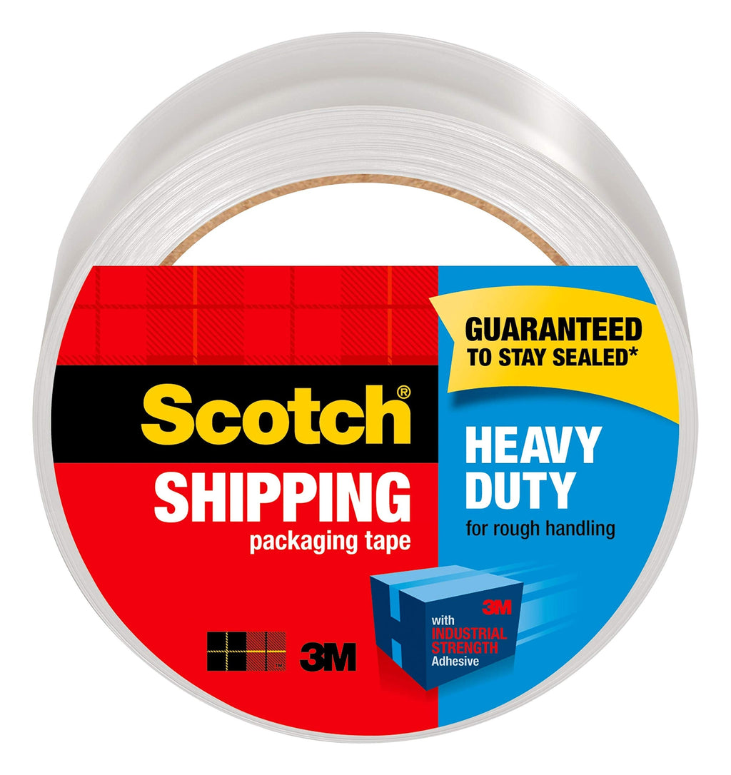  [AUSTRALIA] - Scotch Heavy Duty Packaging Tape, 1.88" x 54.6 yd, Designed for Packing, Shipping and Mailing, Strong Seal on All Box Types, 3" Core, Clear, 1 Roll (3850)