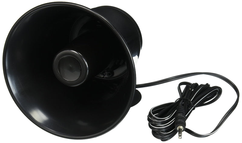 Outdoor Trumpet Car Horn Speaker - 5” Pa Horn Speaker w/ 8 Ohms Impedance, 15 Watt Power, Adjustable Bracket, 10' Pre-Wired Cord, 3.5mm Mono - Pa Speaker for Cb Radio Car Siren System- Pyle PS5 Standard Packaging - LeoForward Australia