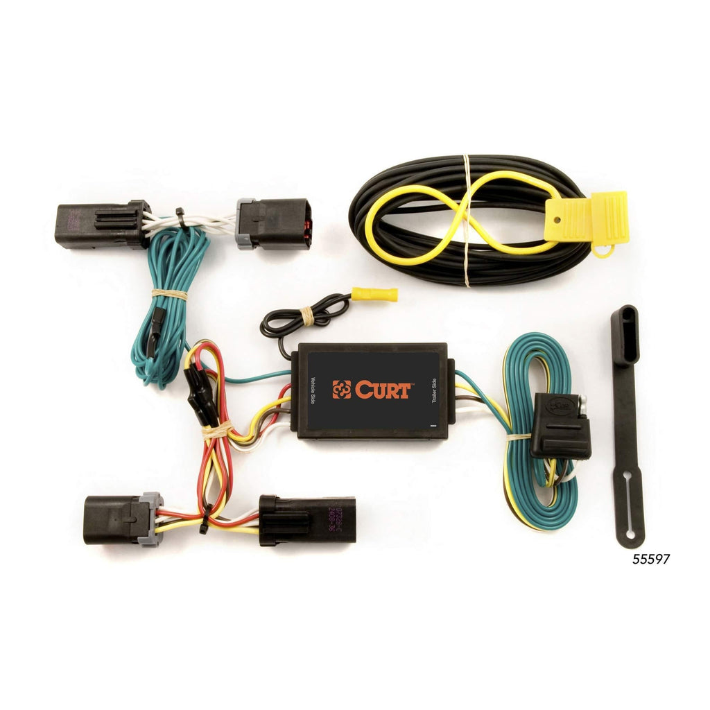  [AUSTRALIA] - CURT 55597 Vehicle-Side Custom 4-Pin Trailer Wiring Harness for Select Dodge Durango, Chrysler Aspen