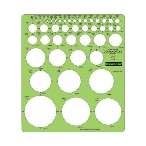 Staedtler Combo Circle Template 977 110 - LeoForward Australia