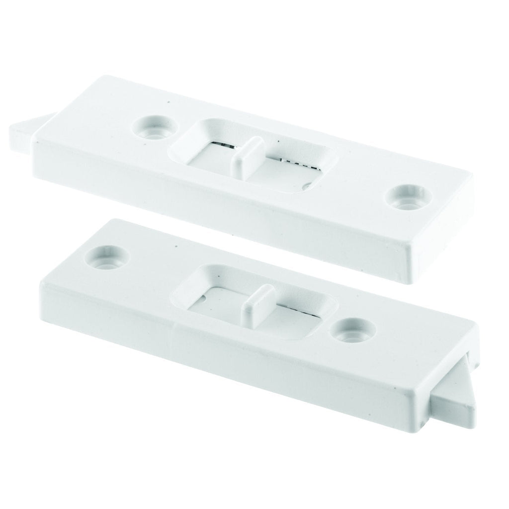  [AUSTRALIA] - Prime-Line F 2598 Tilt Latch Pair, White Plastic Construction, Spring Loaded, 2 in. Hole Center Spacing