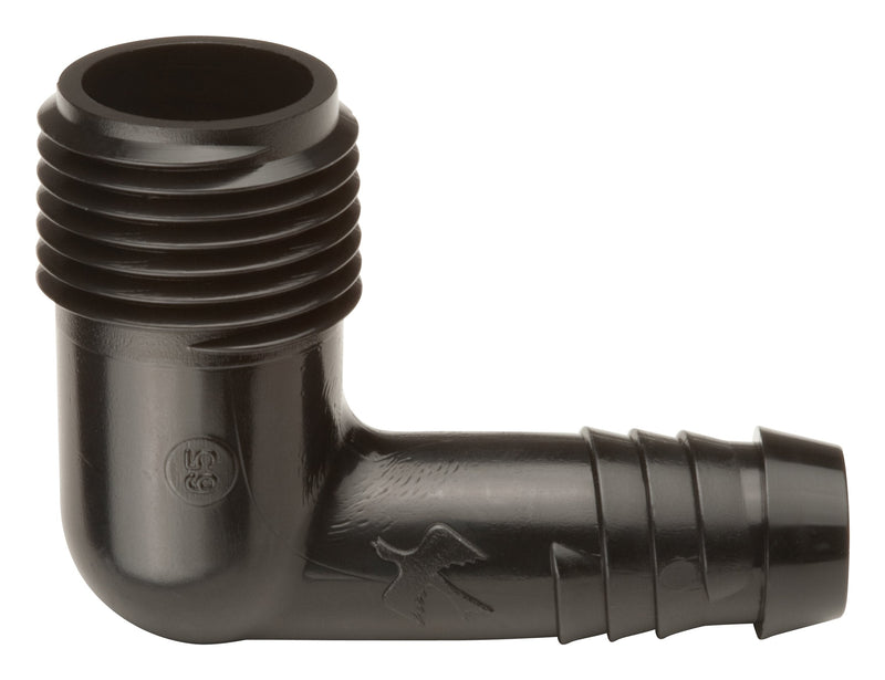  [AUSTRALIA] - Rain Bird SWGE050B EZ Pipe/Swing Pipe Elbow Fitting, 1/2" Male Pipe Thread x 1/2" Barb, 10-Pack