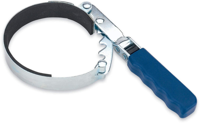 Lumax LX-1808 Blue 2-7/8" to 4-1/8" Deluxe Adjustable Filter Wrench. Heavy-Duty Steel Construction with Comfortable Vinyl Grip. 4-Step Adjustable Band fits a Wide Range of Filter Sizes. - LeoForward Australia