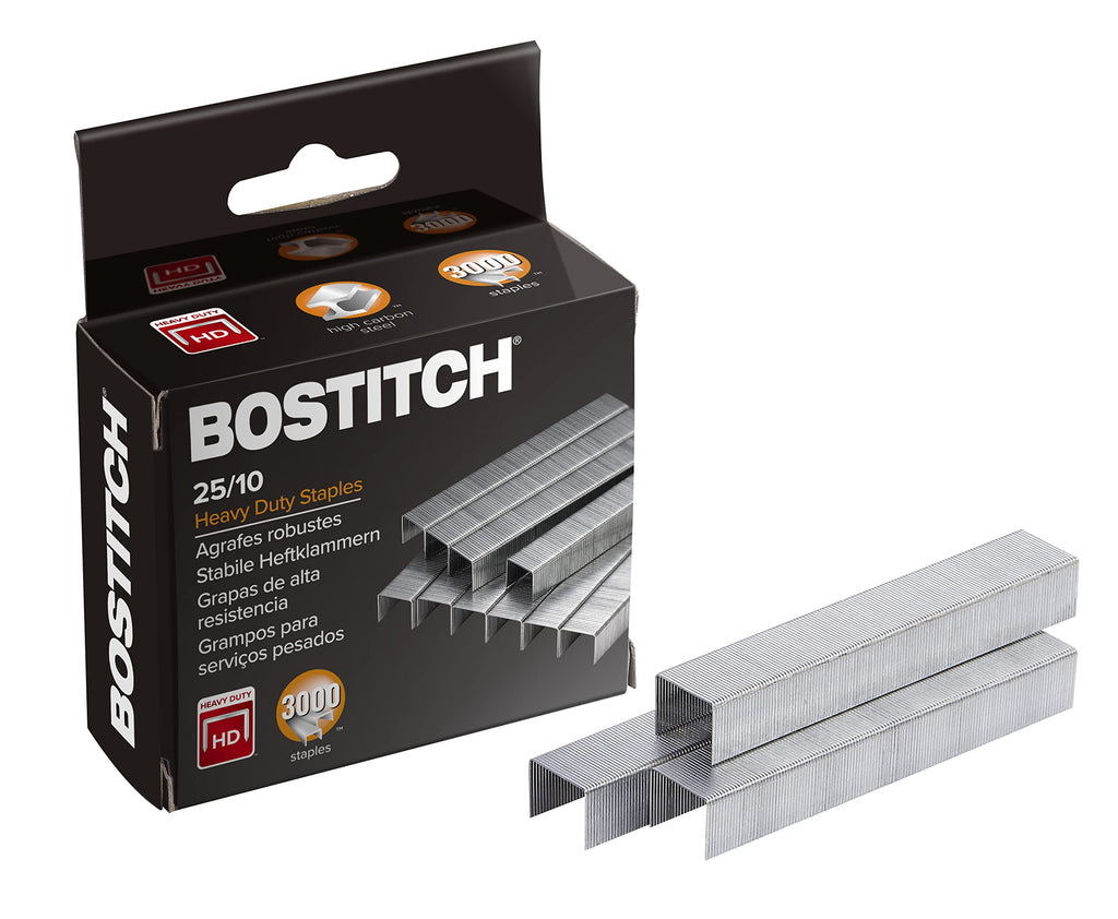  [AUSTRALIA] - Bostitch 25/10 High-Capacity Staples, 3/8" Leg Length, 3000/Box (1962) Up to 65 Sheets