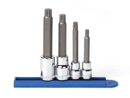 GEARWRENCH 4 Pc. 3/8" & 1/2" Drive Extra Long Triple Square Bit Socket Set, Metric - 80572 - LeoForward Australia