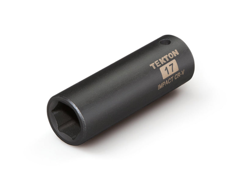  [AUSTRALIA] - TEKTON 47808 1/2-Inch Drive by 17 mm Deep Impact Socket, Cr-V, 6-Point