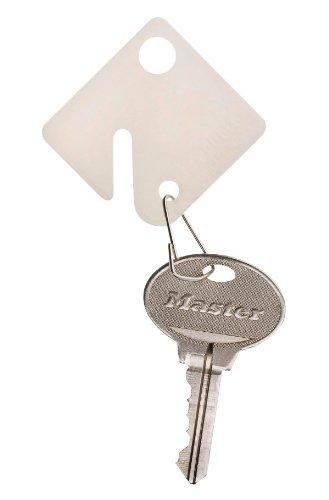 Master Lock Tags, Snap Hook Key Hangers, 7117D (Pack of 20), Beige - LeoForward Australia