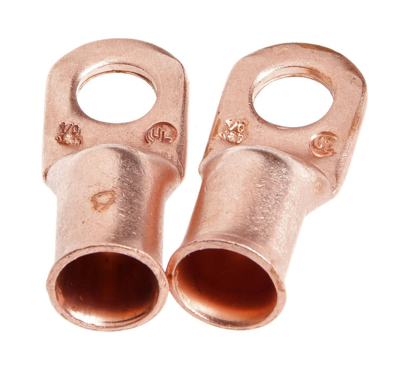  [AUSTRALIA] - Forney 60096 Copper Cable Lugs, Number 1/0 Cable with 3/8-Inch Stud Size, 2-Pack