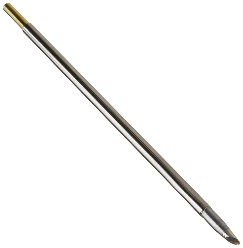  [AUSTRALIA] - Metcal SMTC-1147 Series SMTC Hand Soldering Rework Cartridge for Most Standard Application, 412°C Maximum Tip Temperature, Hoof 60° Long Reach, 3.3mm Tip Size, 17.78mm Tip Length