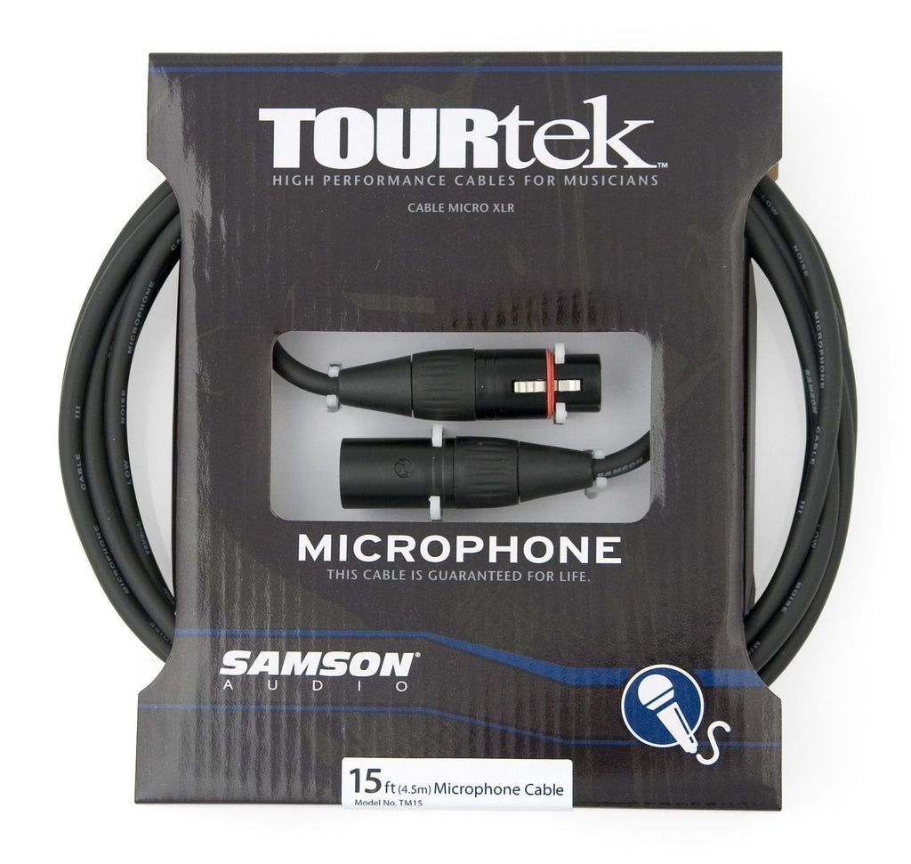  [AUSTRALIA] - Samson SATM15 Tourtek Microphone Cable (15 ft.)