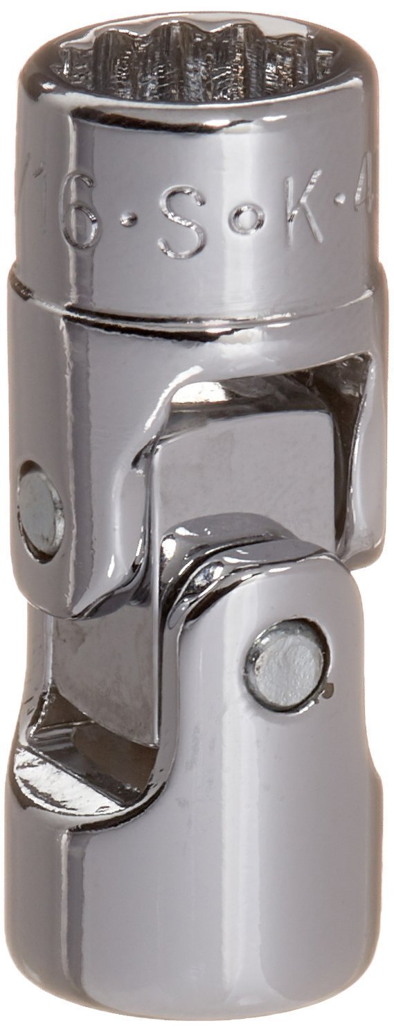 SK Hand Tool 43610 12 Point 1/4-Inch Drive Flex Socket, 5/16-Inch, Chrome - LeoForward Australia