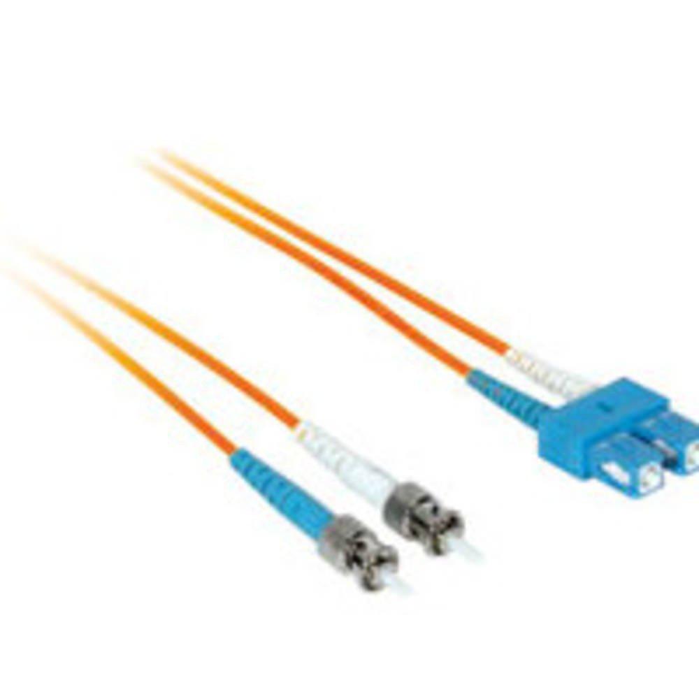 C2G/Cables to Go 37962 SC/ST Plenum-Rated Duplex 50/125 Multimode Fiber Patch Cable (3 Meter, Orange) - LeoForward Australia