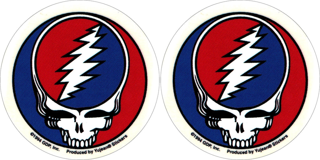  [AUSTRALIA] - Grateful Dead - Pair of 2 1/2" Steal Your FACE - Sticker/Decal
