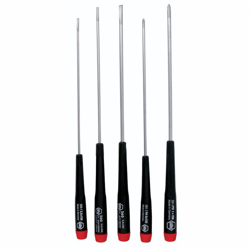  [AUSTRALIA] - Wiha 26192 Slotted and Phillips Screwdriver Set, 5 Piece 1