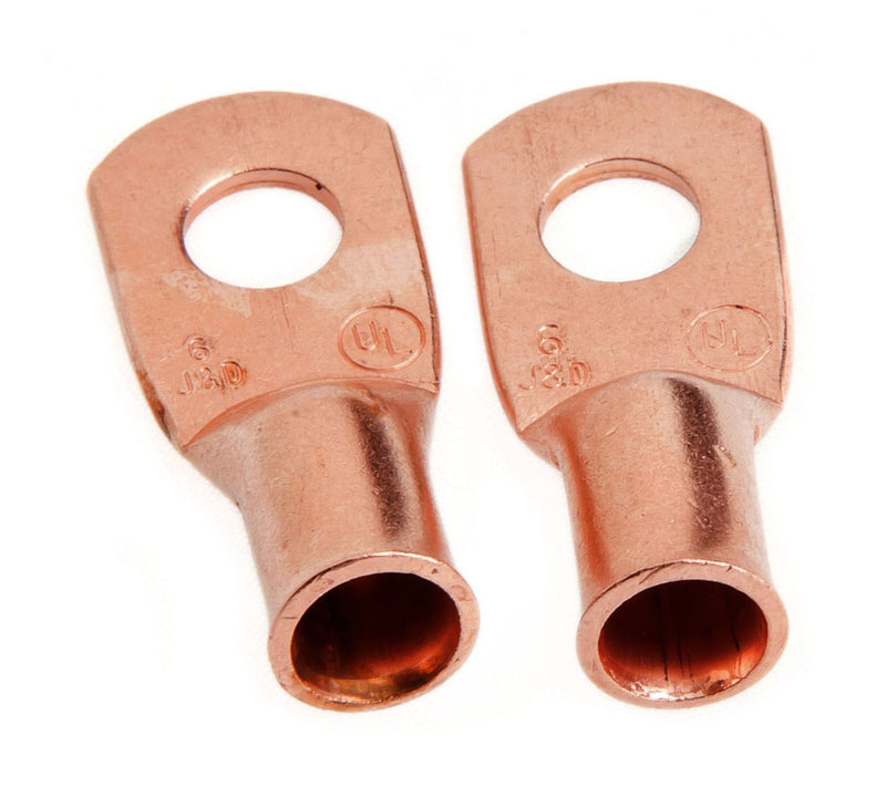  [AUSTRALIA] - Forney 60091 Copper Cable Lugs, Number 6 Cable with 1/4-Inch Stud Size, 2-Pack