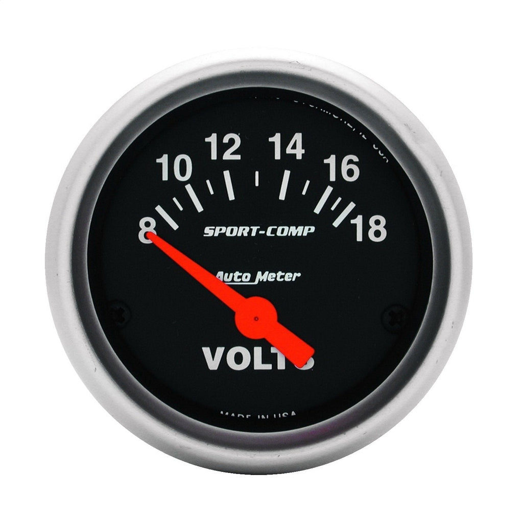  [AUSTRALIA] - Auto Meter 3391 Sport-Comp Electric Voltmeter Gauge