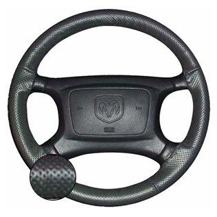  [AUSTRALIA] - Wheelskins EuroPerf perforated One Color style Leather Steering Wheel Cover - Charcoal Perforated Top & Bottom and Charcoal Perforated Left & Right Sides, Size: C