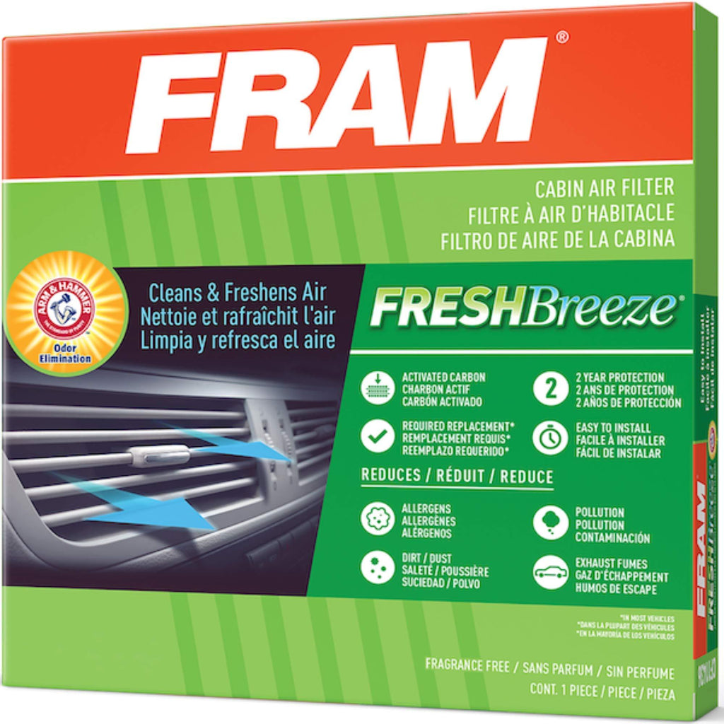 FRAM Fresh Breeze Cabin Air Filter with Arm & Hammer Baking Soda, CF10157 for Lexus Vehicles - LeoForward Australia