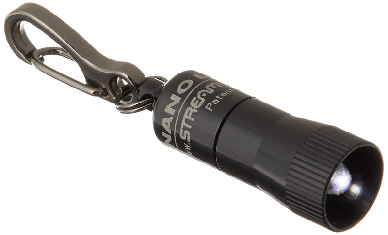  [AUSTRALIA] - Streamlight 73001 Nano Light Miniature Keychain LED Flashlight, Black - 10 Lumens Single