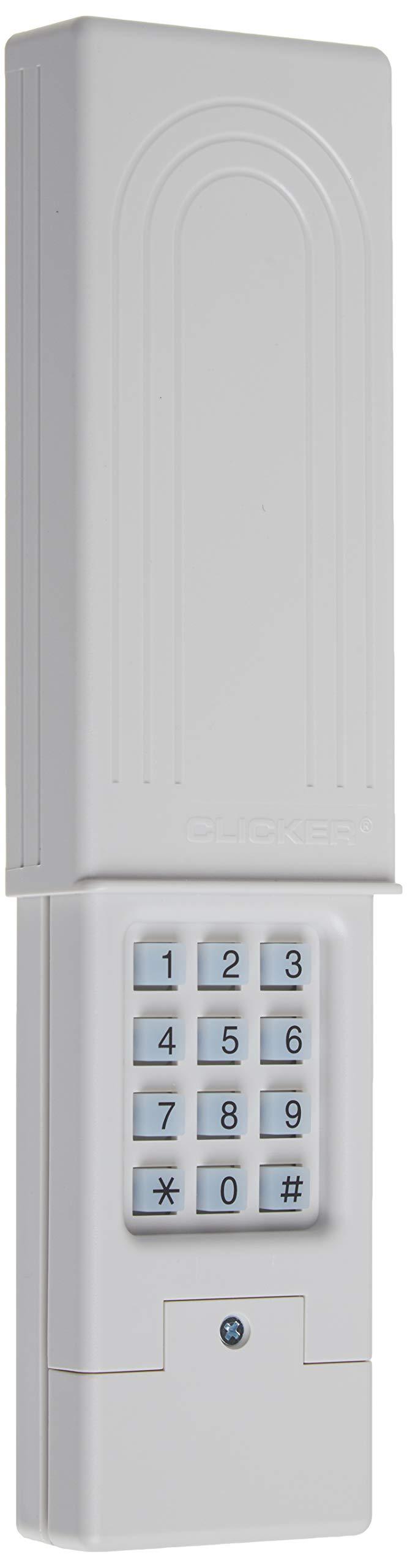  [AUSTRALIA] - Chamberlain Group Clicker Keyless Entry KLIK2U-P2, Works with Chamberlain, LiftMaster, Craftsman, Genie and More, Security +2.0 Compatible Garage Door Opener Keypad, White