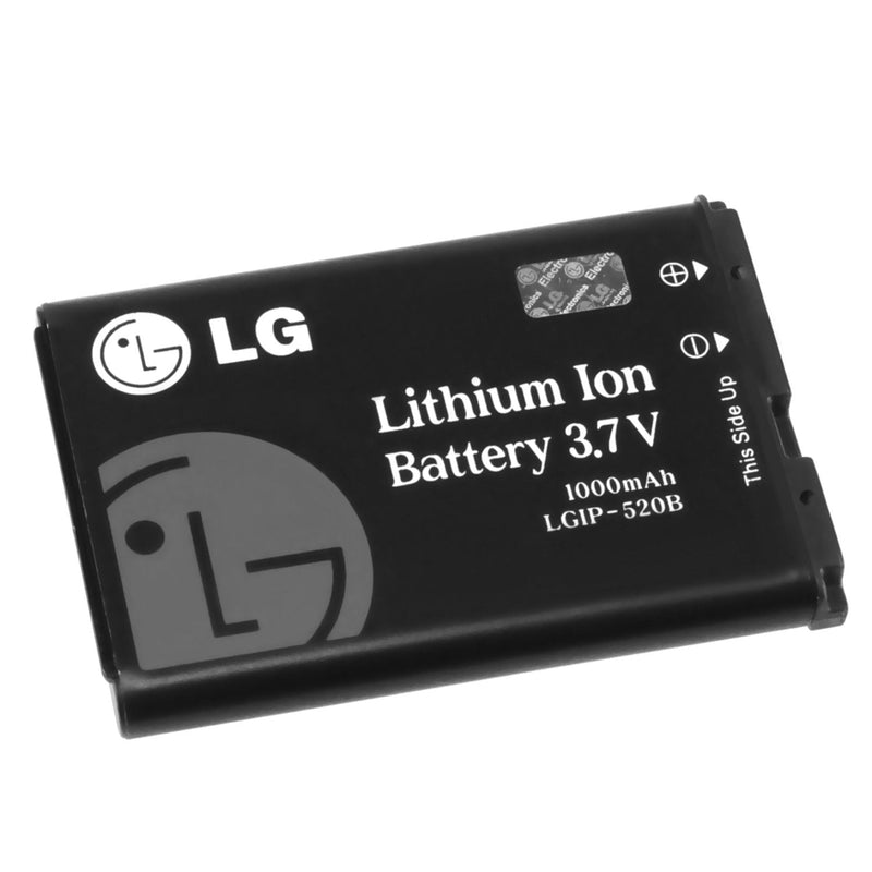 LG LGIP-520B Lithium Ion Cell Phone Battery - Proprietary - Lithium Ion (Li-Ion) - 1000mAh - 3.7V DC - Non-Retail Packaging - LeoForward Australia