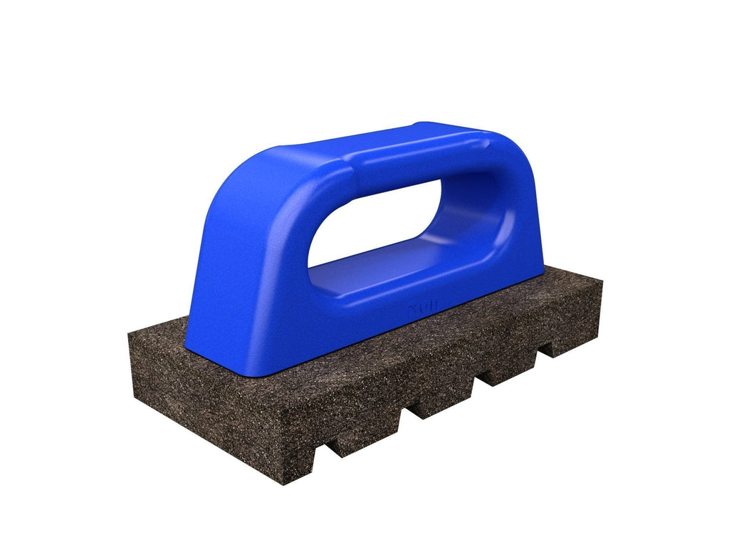 Bon Tool 12-280 Rub Brick - Fluted 6" X 3" X 1" - 60 Grit - Plastic Handle - LeoForward Australia