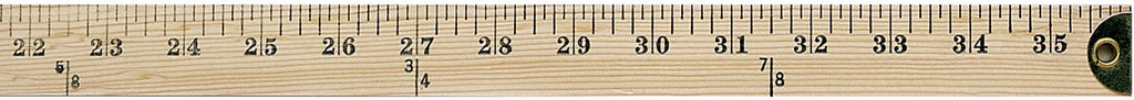  [AUSTRALIA] - Westcott Wooden Yardstick with Hang Hole and Brass Ends, Clear Lacquer Finish (10425)