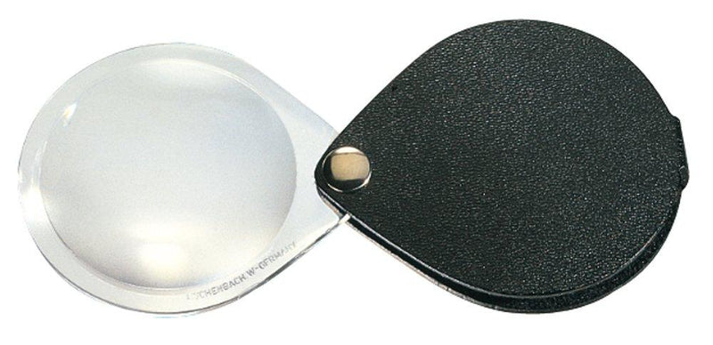 Eschenbach 60mm 3.5x Folding Round Magnifier with Leather Case - LeoForward Australia