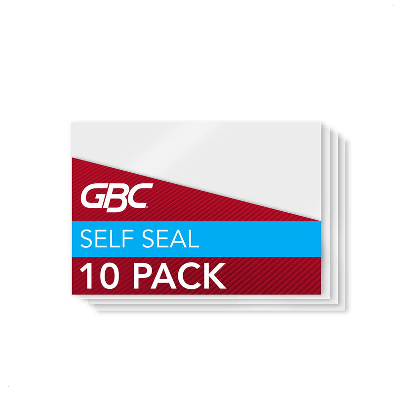  [AUSTRALIA] - GBC Laminating Sheets, Self Adhesive Pouches, Horizontal ID Badge, 8 Mil, SelfSeal, 10 Pack (3745686) (05) Hortizontal Badge