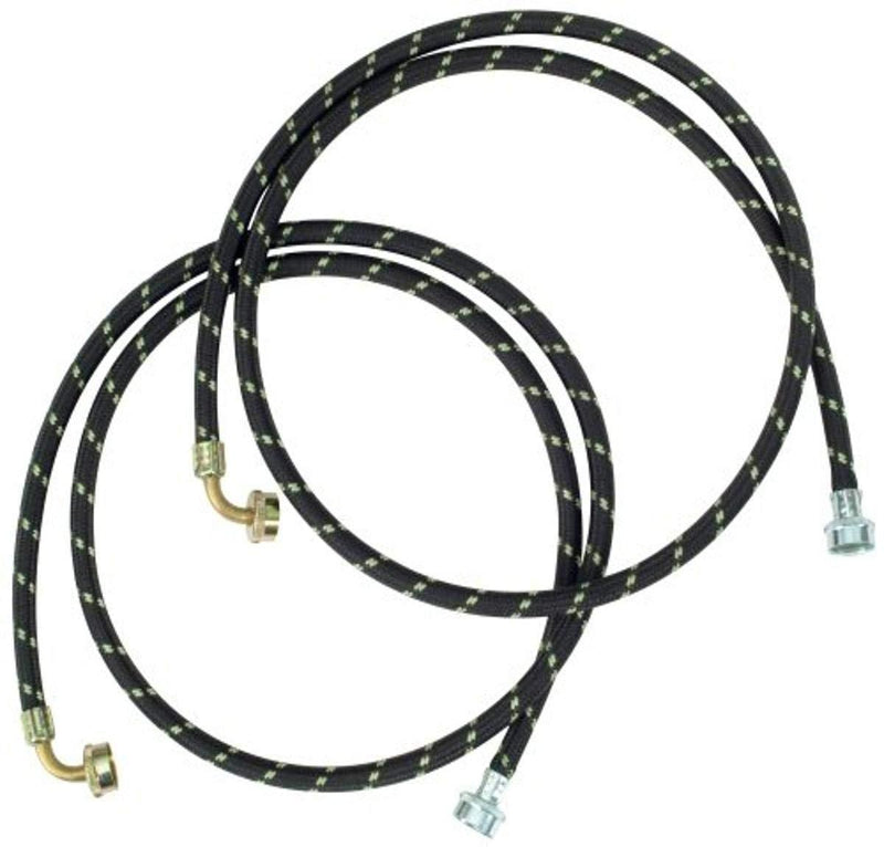 Whirlpool 8212638RP 6-Foot Industrial Braided Fill Hose with 90 Degree Elbow, 2-Pack - LeoForward Australia
