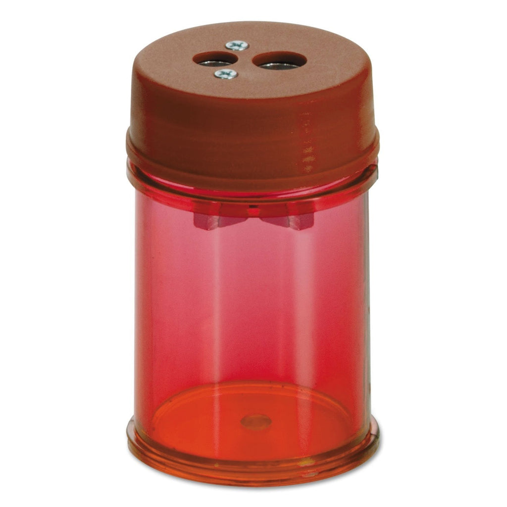 Officemate Pencil/Crayon Sharpener, Twin, Red (OIC30240) - LeoForward Australia