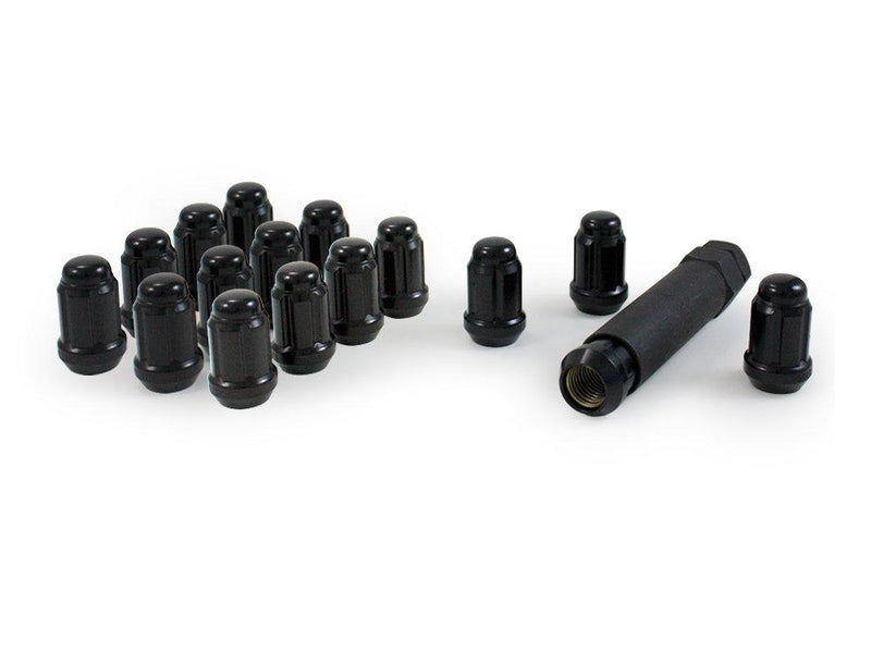  [AUSTRALIA] - Gorilla Automotive 21132BC Small Diameter Acorn Black 4 Lug Kit (12mm x 1.50 Thread Size) 12 Millimeter x 1.50 Black Chrome