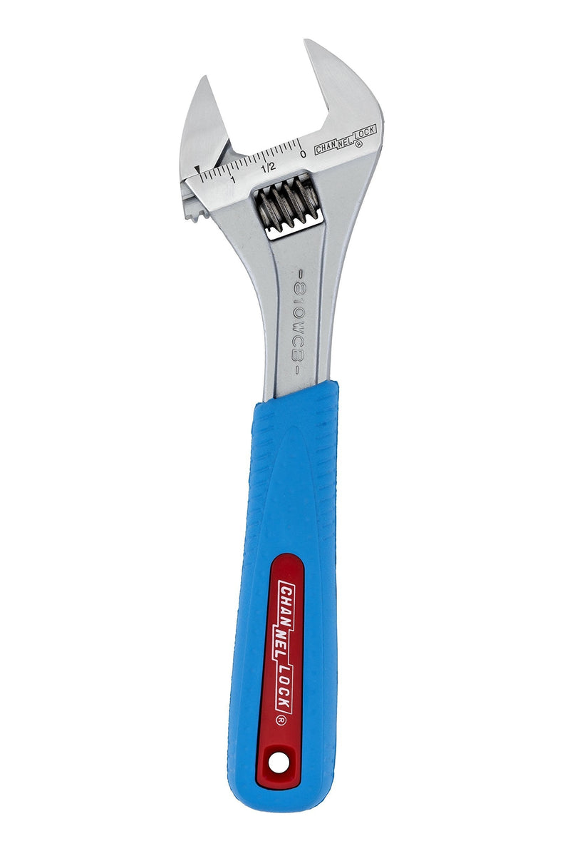  [AUSTRALIA] - Channellock 810WCB Code Blue Adjustable Wide Wrench, 10-Inch