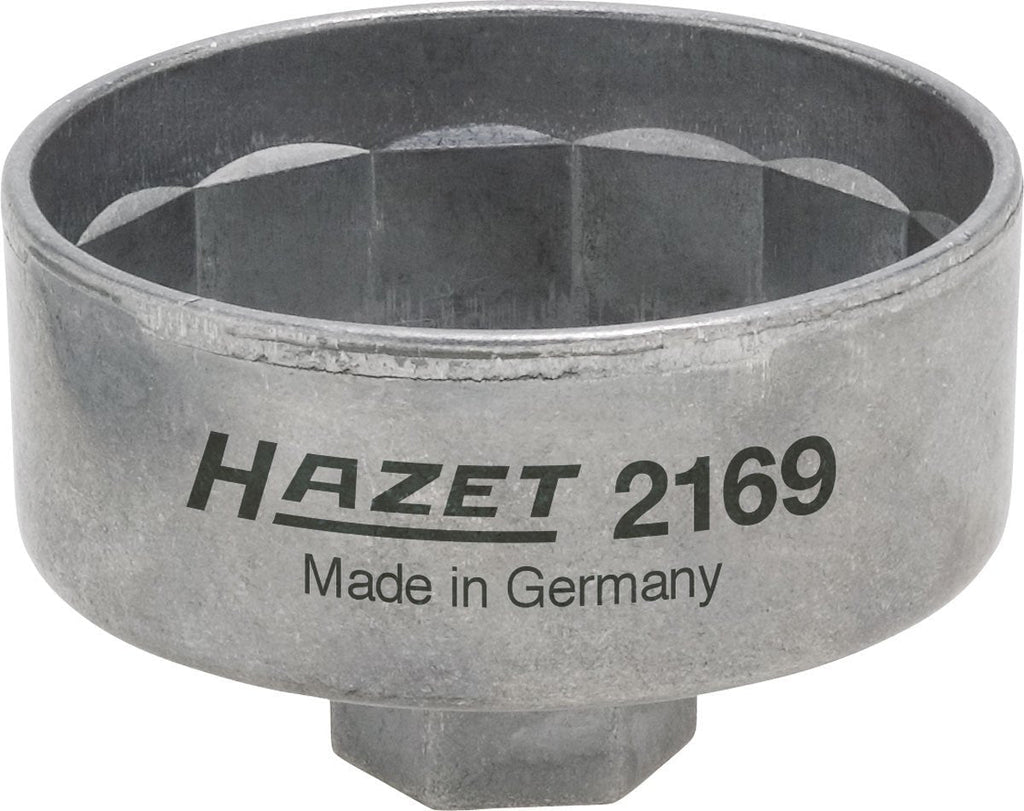 HAZET 2169 Oil Filter Socket - 14-Flute, 74.4mm - LeoForward Australia