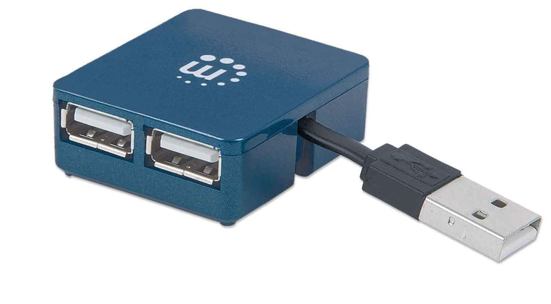 Manhattan Hi-Speed USB Micro Hub, 4 Ports (160605) - LeoForward Australia