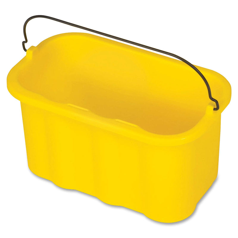 Rubbermaid Commercial Products, 10 Quart Sanitizing Cleaning Caddy Supplies Organizer, Housekeeping Cart Accessories, Yellow - LeoForward Australia