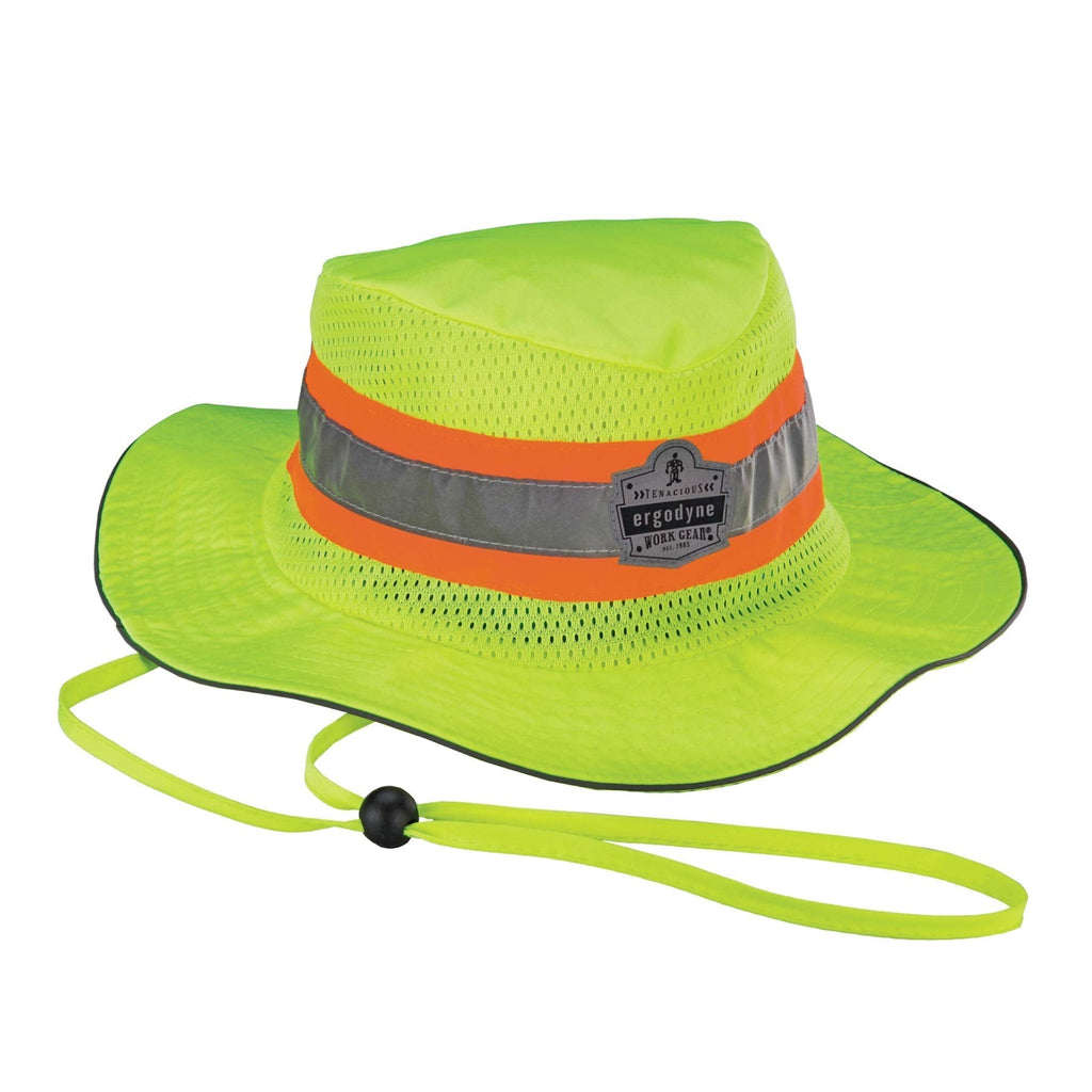 [AUSTRALIA] - Ergodyne GloWear 8935 High Visibility Reflective Ranger Sun Hat, Lime, Small/Medium Small-Medium