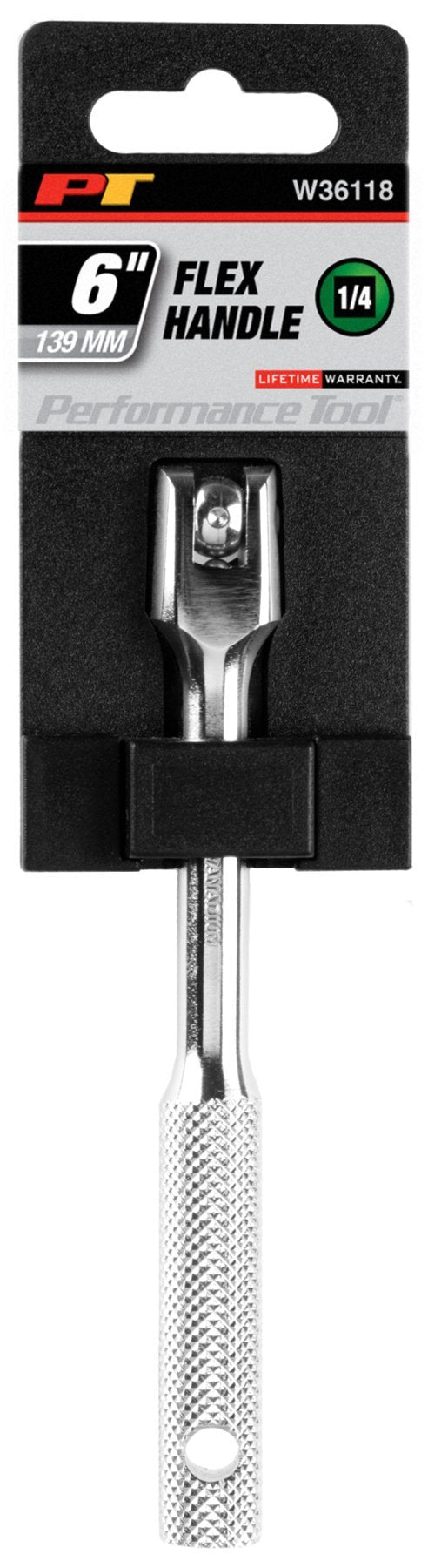  [AUSTRALIA] - Performance Tool W36118 1/4 Drive Flex Handle 1/4" Dr 6" Flex Handle