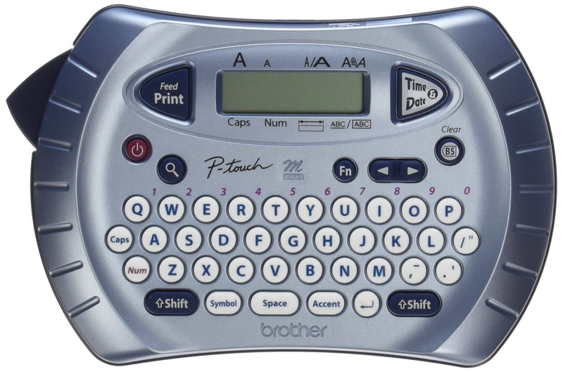 Brother P-touch Label Maker, Personal Handheld Labeler, PT70BM, Prints 1 Font in 6 Sizes & 9 Type Styles, Two-Line Printing, Silver - LeoForward Australia